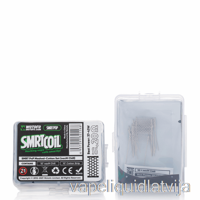 Wotofo Smrt Kokvilnas Komplekts [kokvilnas Komplekts] Nexmesh Chill Vape šķidrums